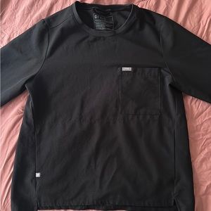 Figs SVAY long-sleeve crew neck scrub top